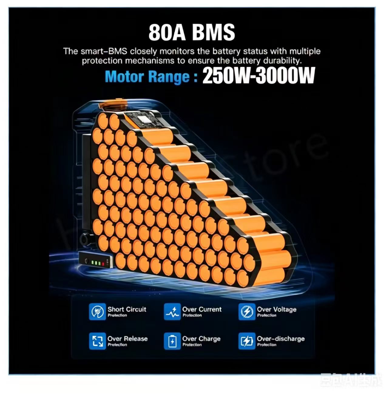 Baterías para Bicicleta Eléctr - 72V 50Ah 21700 Lithium Battery reseña y precio