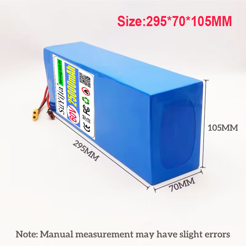 16S5P 60V Batería 25AH 18650 P - 60V 50Ah Electric Scooter Battery reseña y precio