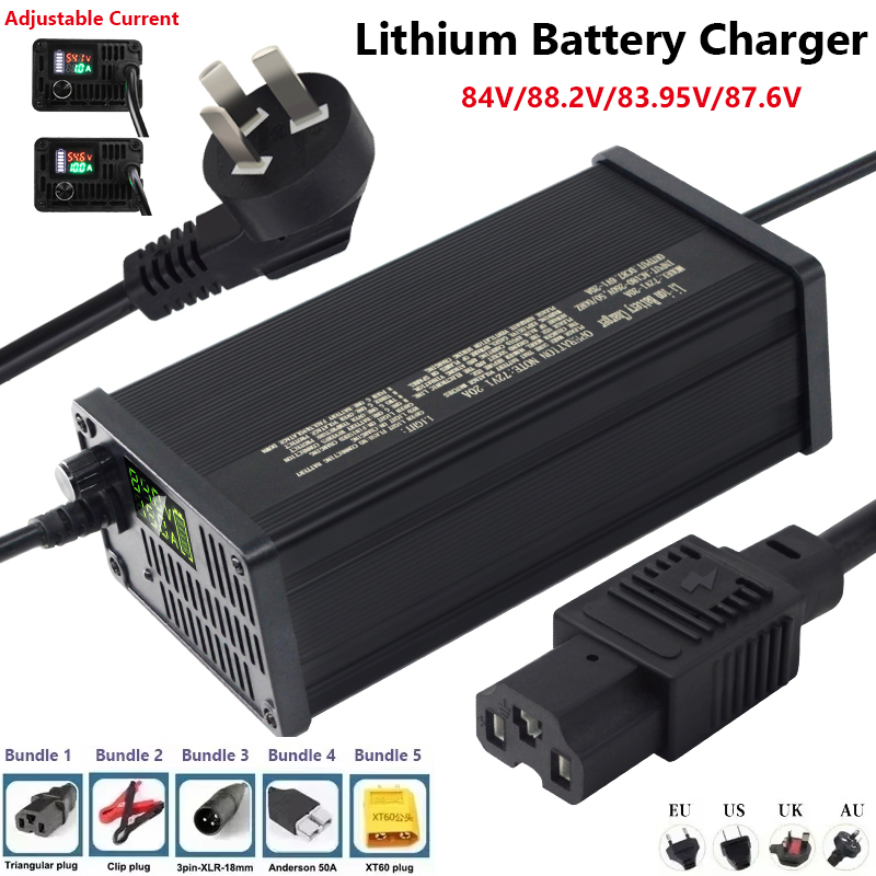 Cargador de batería de litio a - 72V 15A Fast Charger reseña y precio