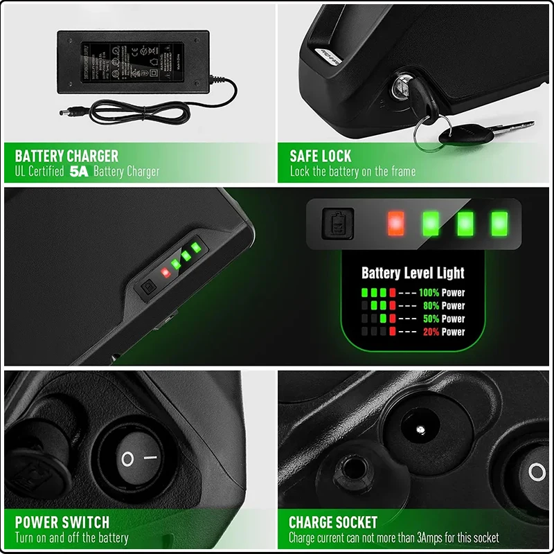 21700 72v60ah EBike batería tu - 72V 50Ah 21700 Lithium Battery reseña y precio