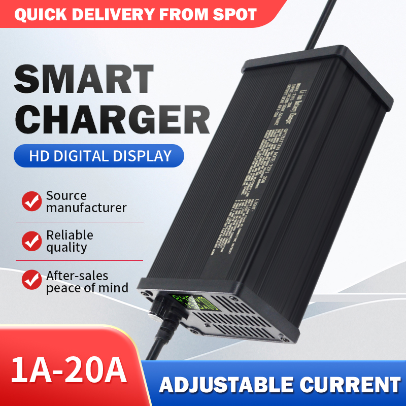 Cargador de batería de litio a - 72V 15A Fast Charger reseña y precio