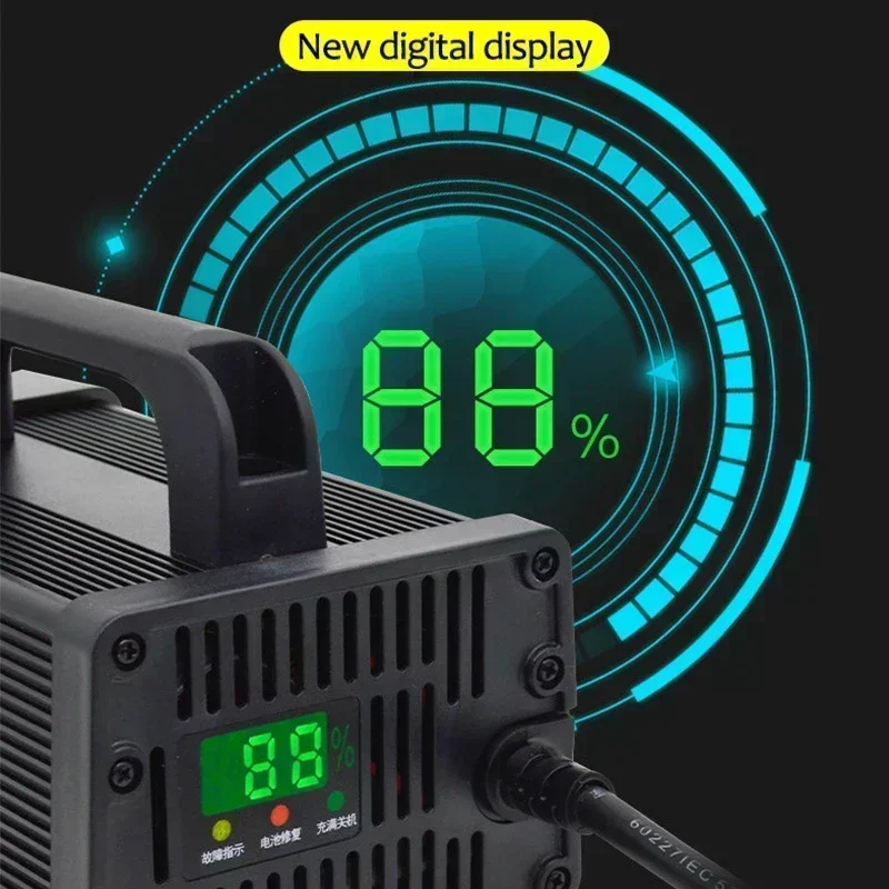 Cargador de batería de litio p - 72V 15A Fast Charger reseña y precio