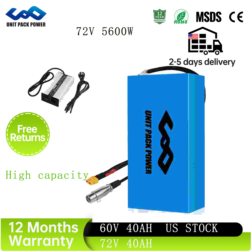 Paquete de Baterías para Bicic - 72V 40Ah Lifepo4 Battery Pack reseña y precio